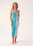 PQ SWIM Poppy Dress in Saltwater Front View