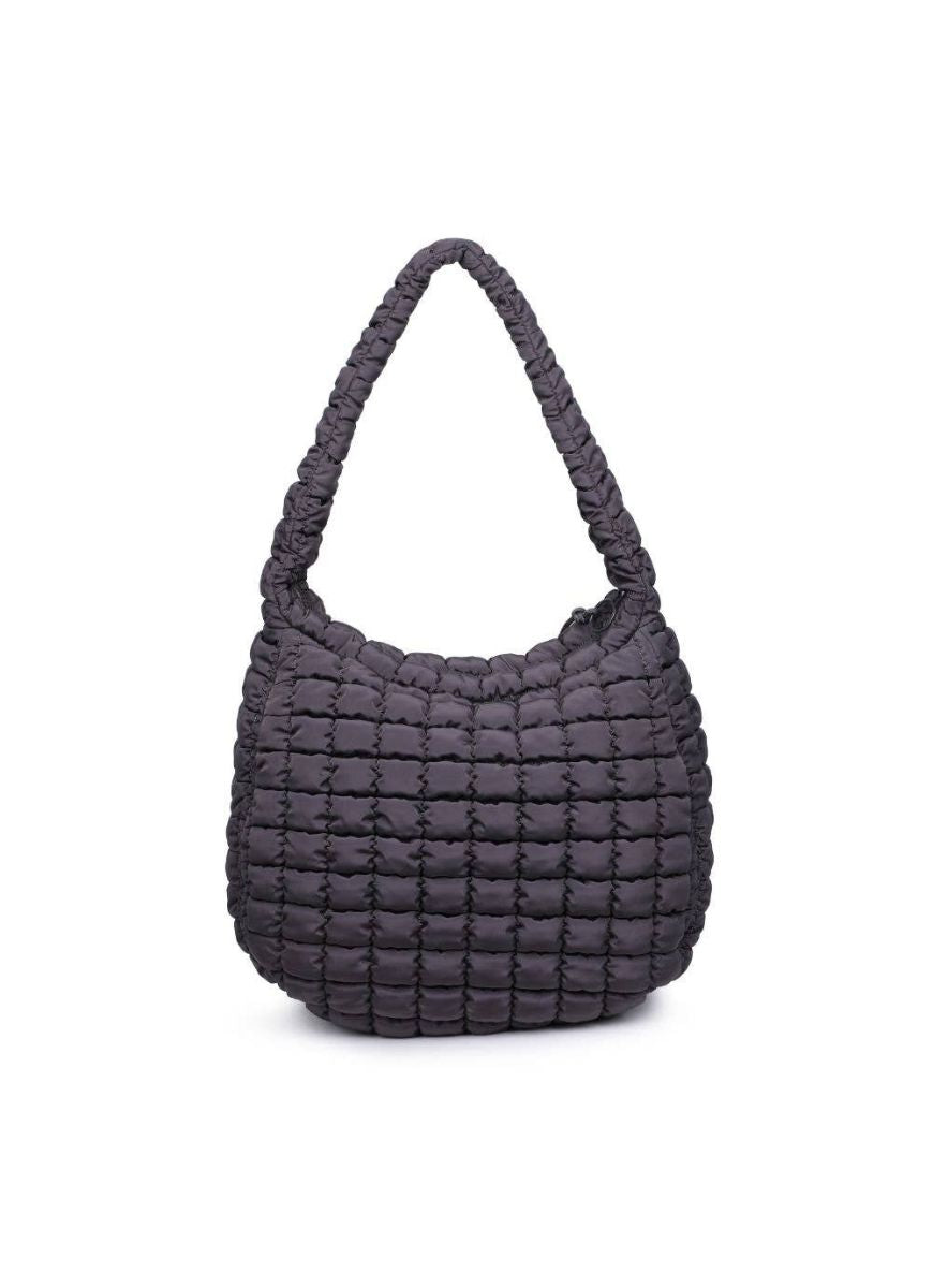 Sol and Selene Revive Hobo Bag in Carbon Back View