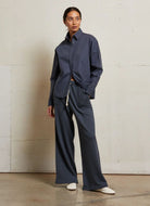 perfectwhitetee Rosanna Reverse Pocket Pant in Night Full Length Front View