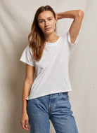 perfectwhitetee Women's Ruby Tee in White Front View