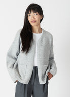 Lyla + Luxe Sam Luxe Cardigan in Light Grey