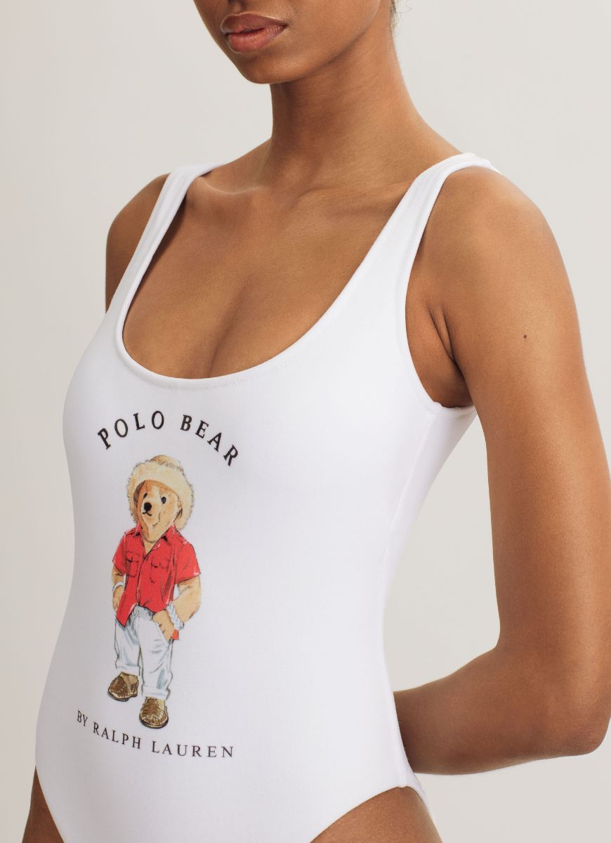 Polo Ralph Lauren | Scoop Tank One Piece Swimsuit (White