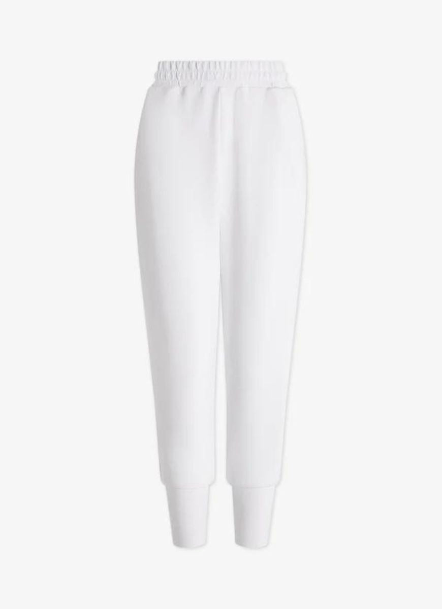 Varley The Slim Cuff Pant 25” in White Product Shot Front View