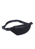 Sol and Selene Aim High Belt Bag in Black Angled Front View