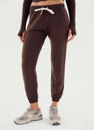 Splits59 Sonja Fleece Sweatpant in Dark Chocolate