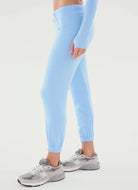 Splits59 Sonja Fleece Sweatpant in Skylight Side View