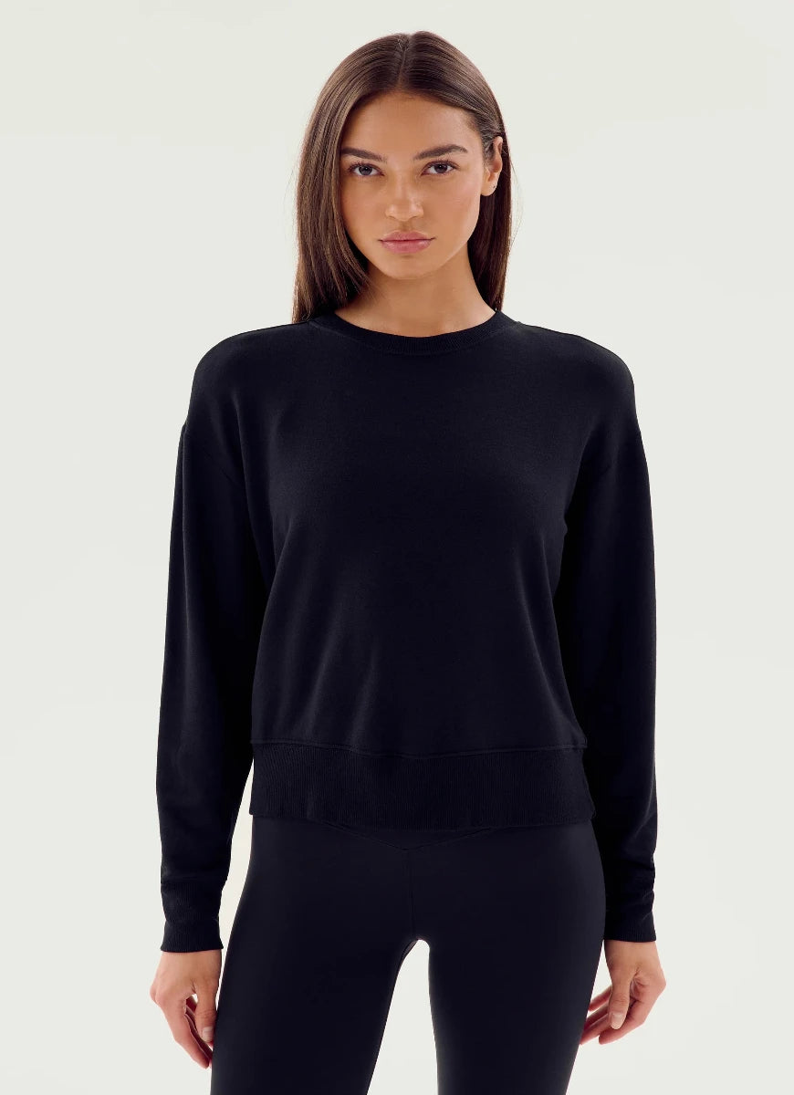 Splits59 Sonja Fleece Sweatshirt in Black