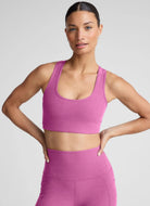 Beyond Yoga Spacedye Simplicity Sports Bra in Sunset Violet Heather