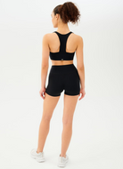 Splits59 Airweight High Waist 3.5” Bike Short in Black Full Length Back View