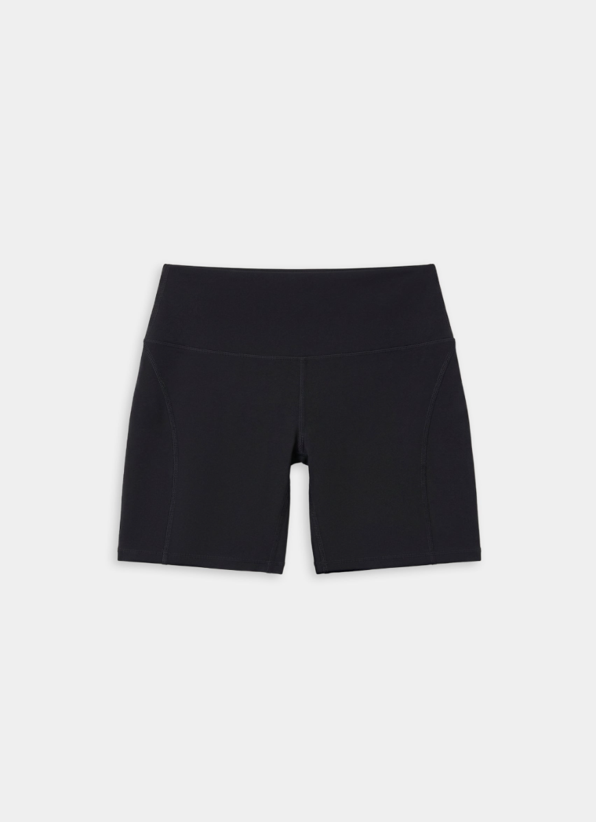 Black shorts on a light gray background