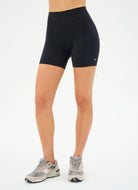 Splits59 Airweight High Waist 6” Bike Short in Black