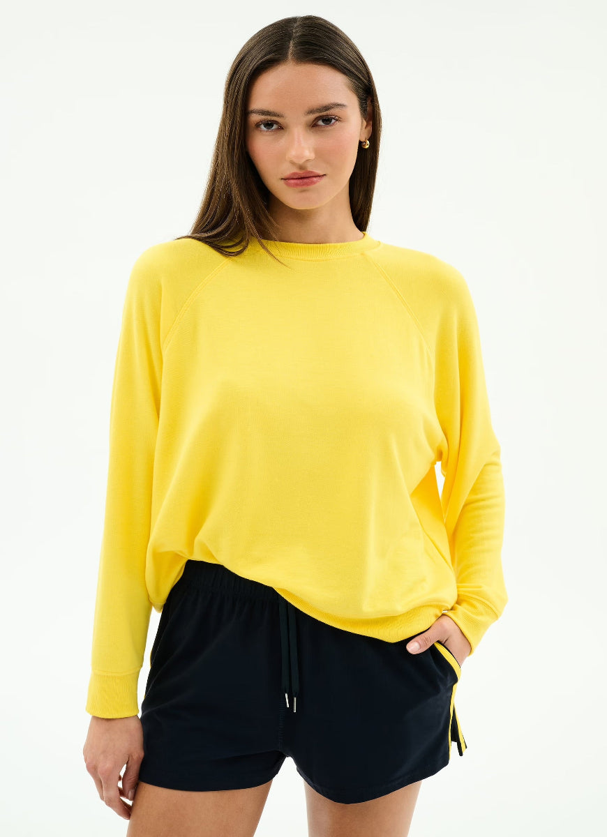 Splits59 | Andie Oversized Fleece Sweatshirt (Bright Yellow) – relevé