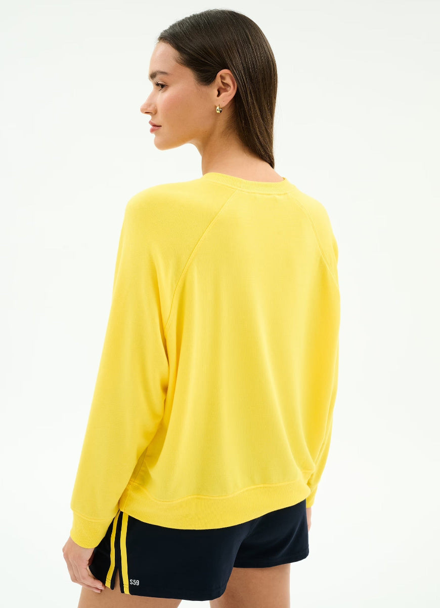 Splits59 | Andie Oversized Fleece Sweatshirt (Bright Yellow) – relevé