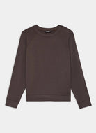 Brown sweatshirt on a light gray background