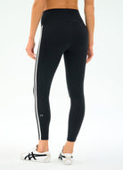 Splits59 Ella High Waist Airweight 7/8 Legging in Black/White Back View