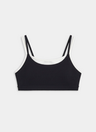 Splits59 Elliah Airweight Double Layer Sports Bra in Black/White Product Shot View