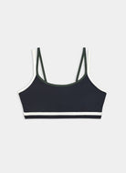 Splits59 Eva Rigor Double Strap Sports Bra in Black/Military Product Shot View