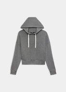 Gray hoodie on a light gray background