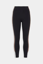 Black leggings on a white background