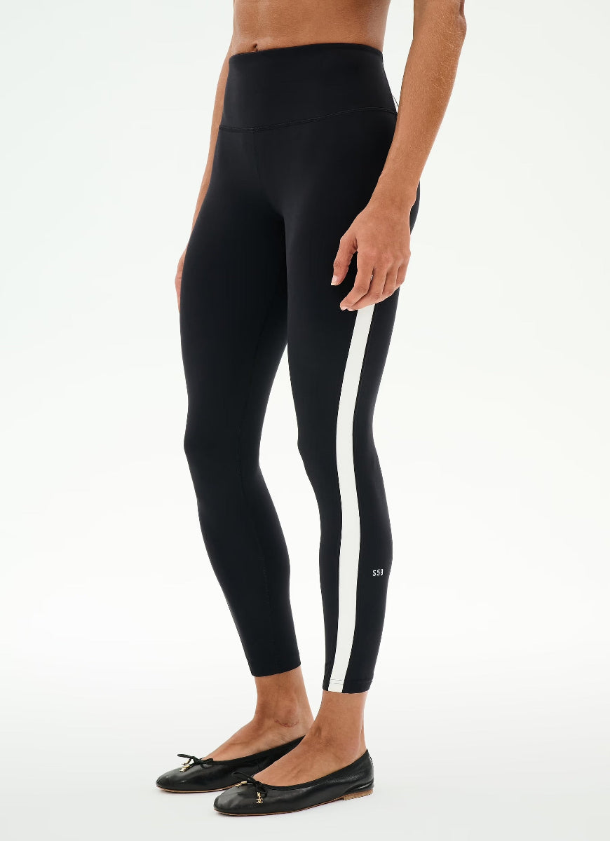 Splits59 Miles High Waist Rigor 7/8 in Black/White