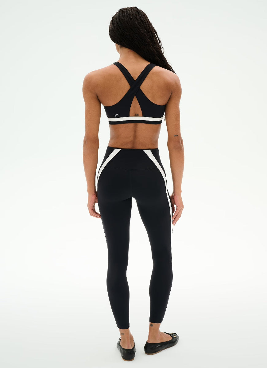 Splits59 Miles High Waist Rigor 7/8 in Black/White