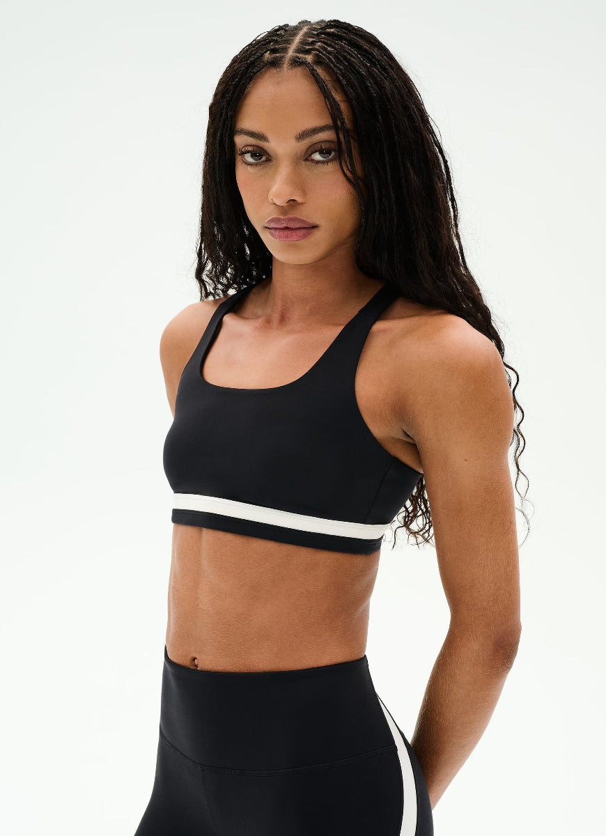 Splits59 Miles Rigor Sports Bra in Black/White