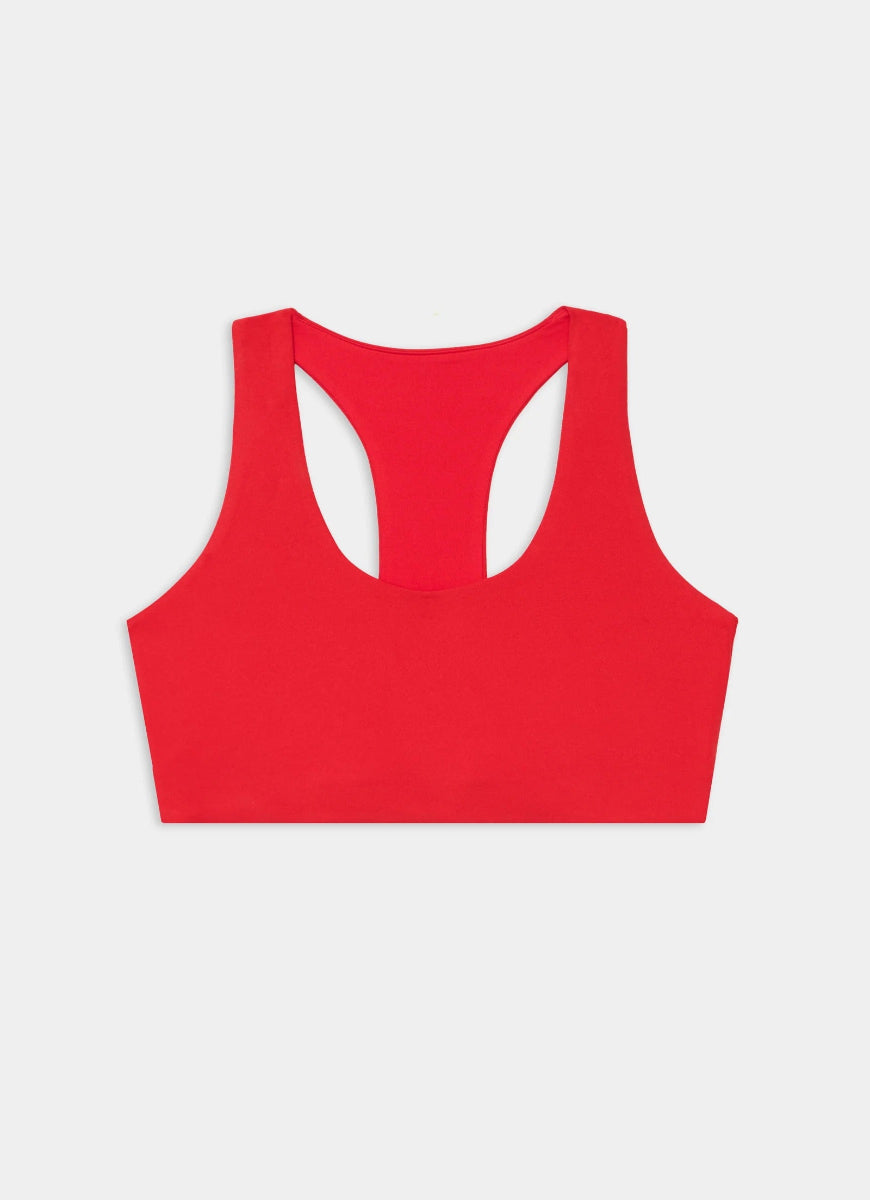 Splits59 Sara Airweight Sports Bra in Pirate Red Product Shot View