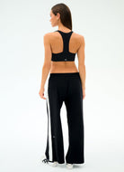 Splits59 Willow Wide Leg Pant in Black/White Full Length Back View