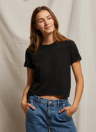 perfectwhitetee Women's Springsteen Tee in Black