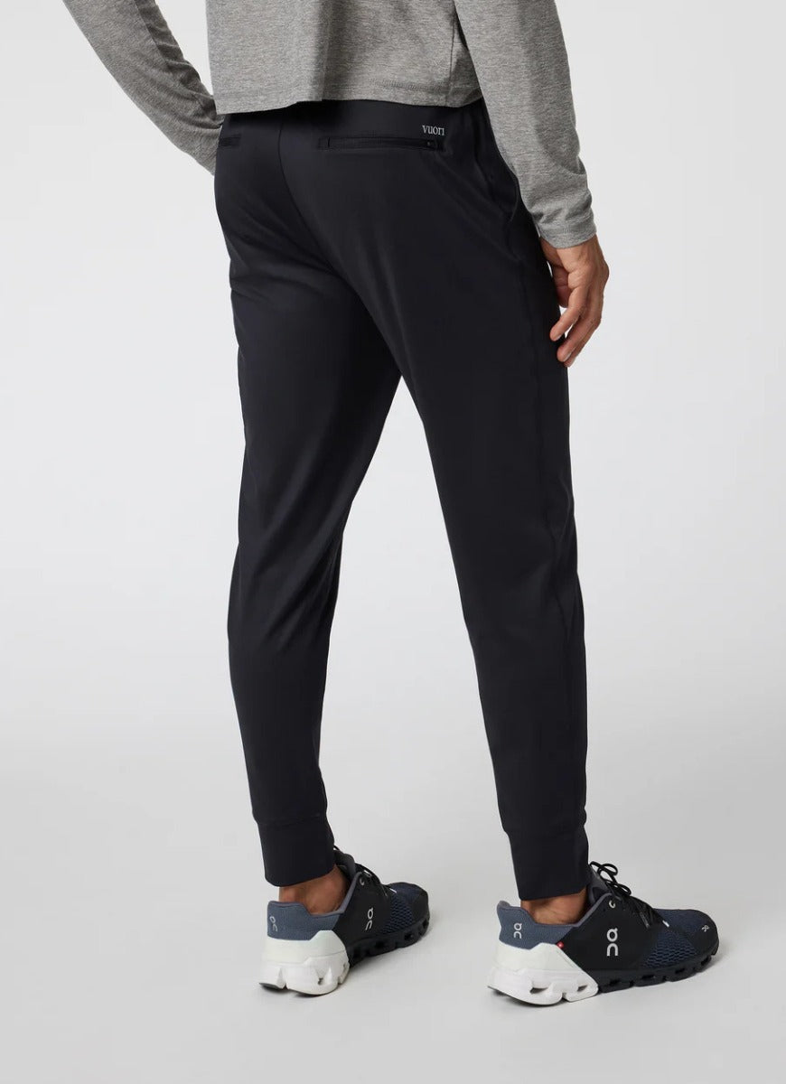 vuori Men's Sunday Performance Jogger in Black Back View