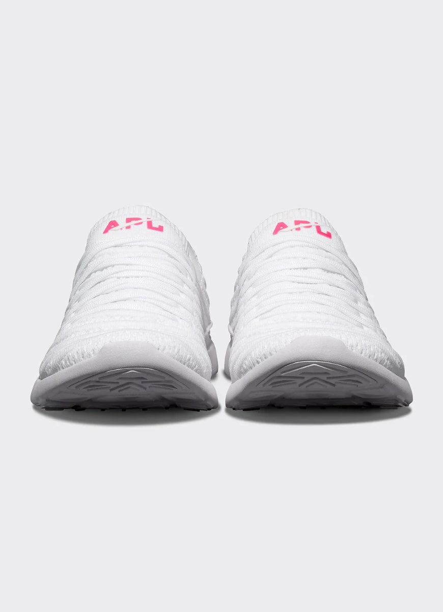APL Women's Techloom Wave Running Shoe in White Front View
