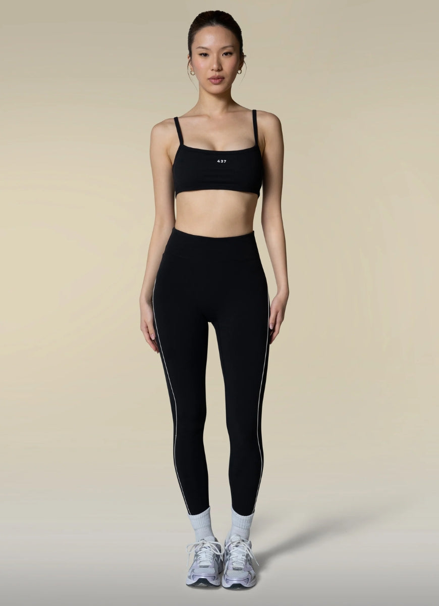 437 The Studio Legging in Black/Crème
