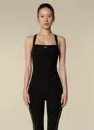 437 The Studio Tank Top in Black/Crème