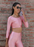 HÉROS The Ballerina Cropped Top in Blush