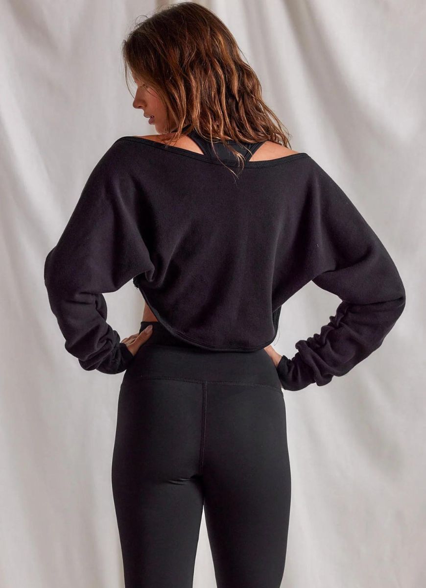 Strut This The Shrug Women's Top in Black Back View