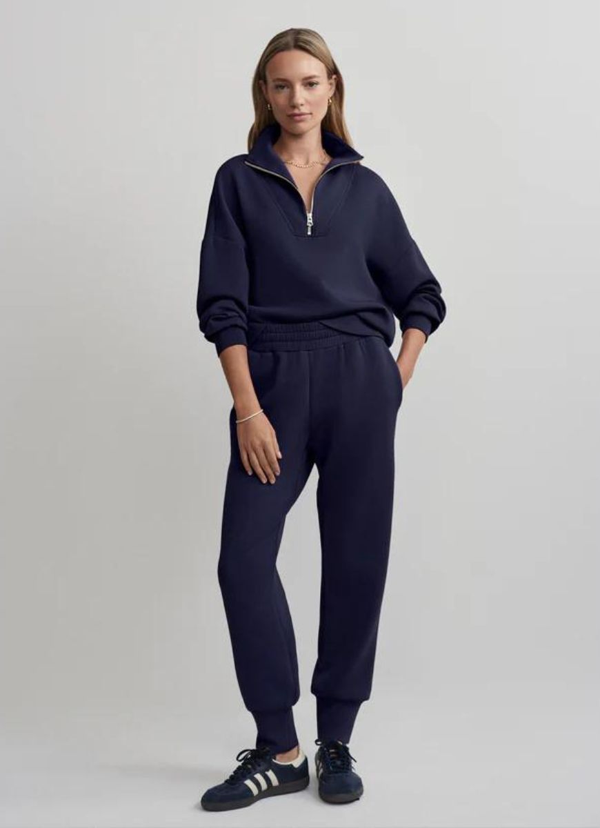 Varley The Slim Cuff Pant 25” in Blue Nights