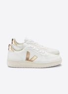 Veja Women's V-10 Sneaker in White/Platine