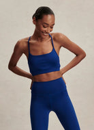 Varley Assure Cerys Sports Bra in Sodalite Blue Front View