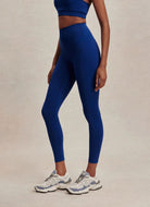Varley Assure High-Rise Legging 25" in Sodalite Blue Side View
