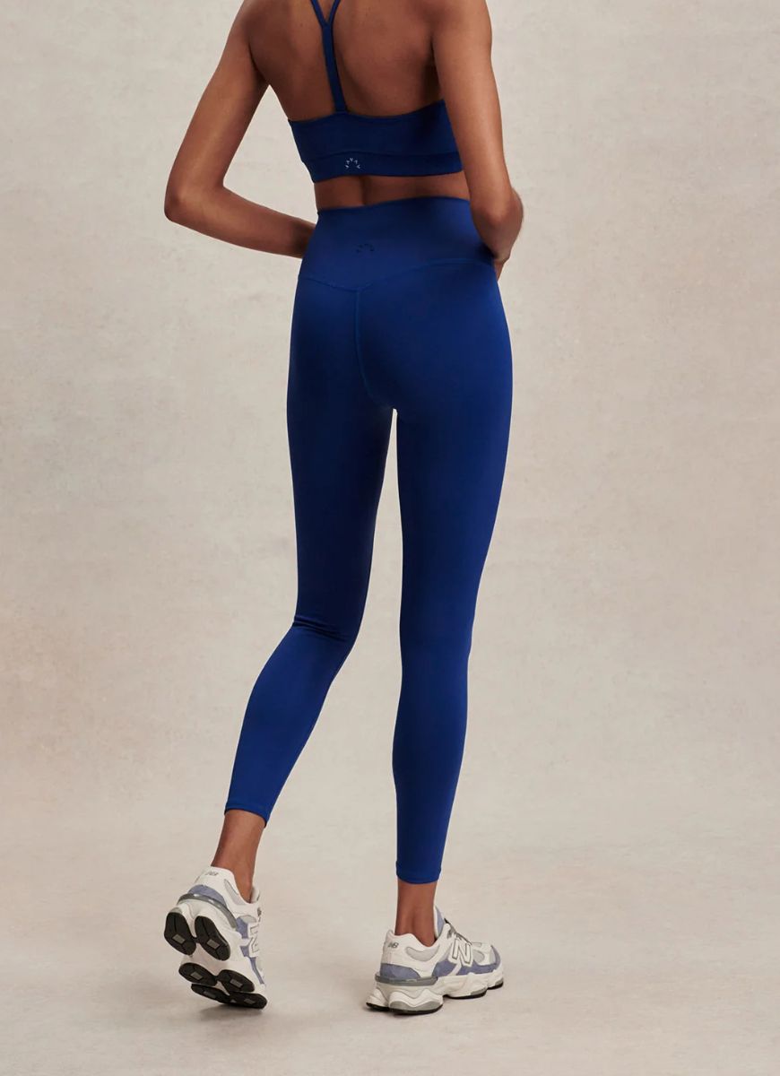 Varley Assure High-Rise Legging 25" in Sodalite Blue Back View
