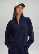 Varley Davidson Sweatshirt in Blue Nights