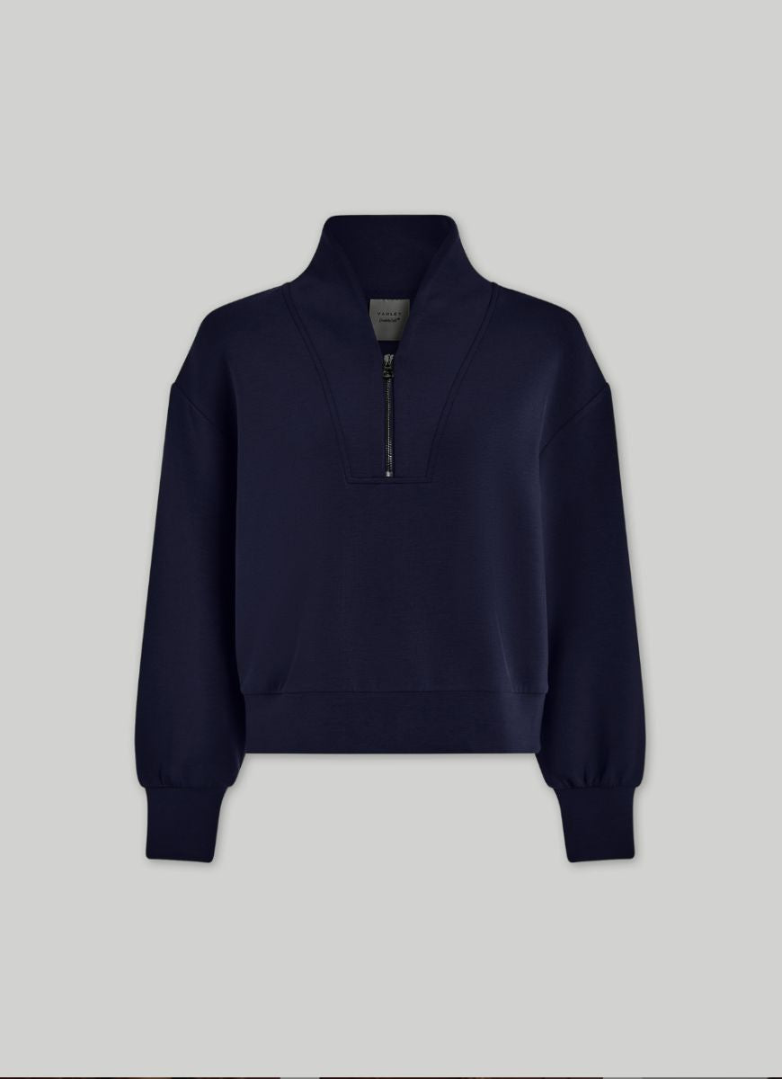 Varley Davidson Sweatshirt in Blue Nights Product Shot View
