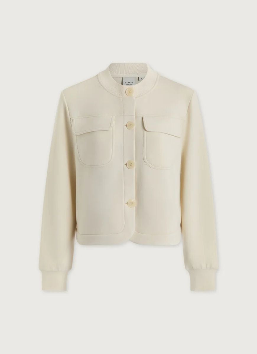 Varley Hartwell Button Through Sweat Jacket in Pristine Product Shot View