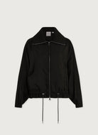 Varley Lotta Blousen Lightweight Jacket in Black Product Shot View