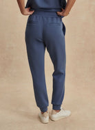 Varley The Slim Cuff Pant 27.5” in Bijou Blue Back View