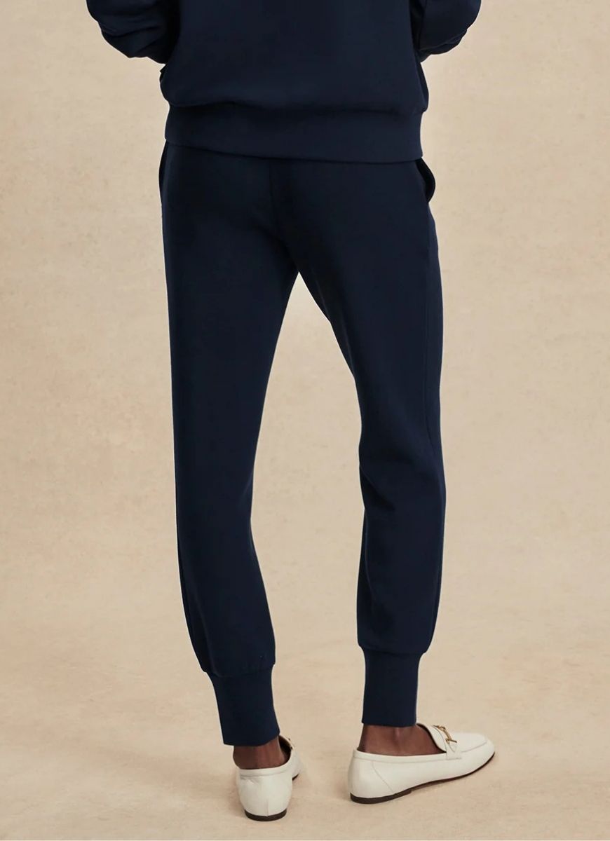 Varley The Slim Cuff Pant 27.5" in Navy Back View