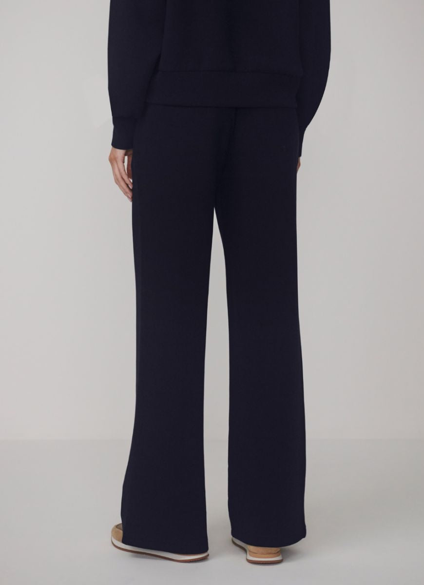 Varley The Wide Leg Pant 30” in Blue Nights Close Up Back View