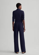 Varley The Wide Leg Pant 30” in Blue Nights Back View