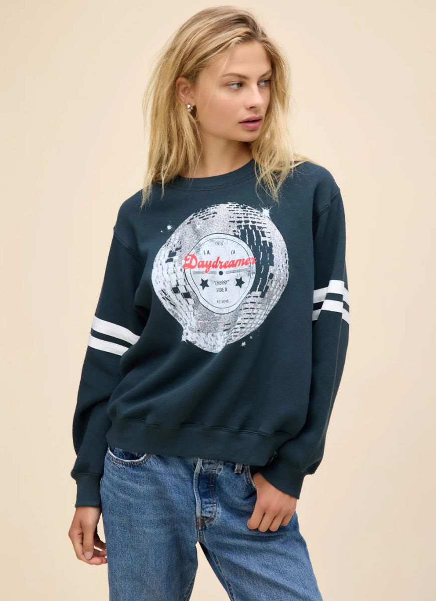 Daydreamer Disco Ball Varsity Sweatshirt