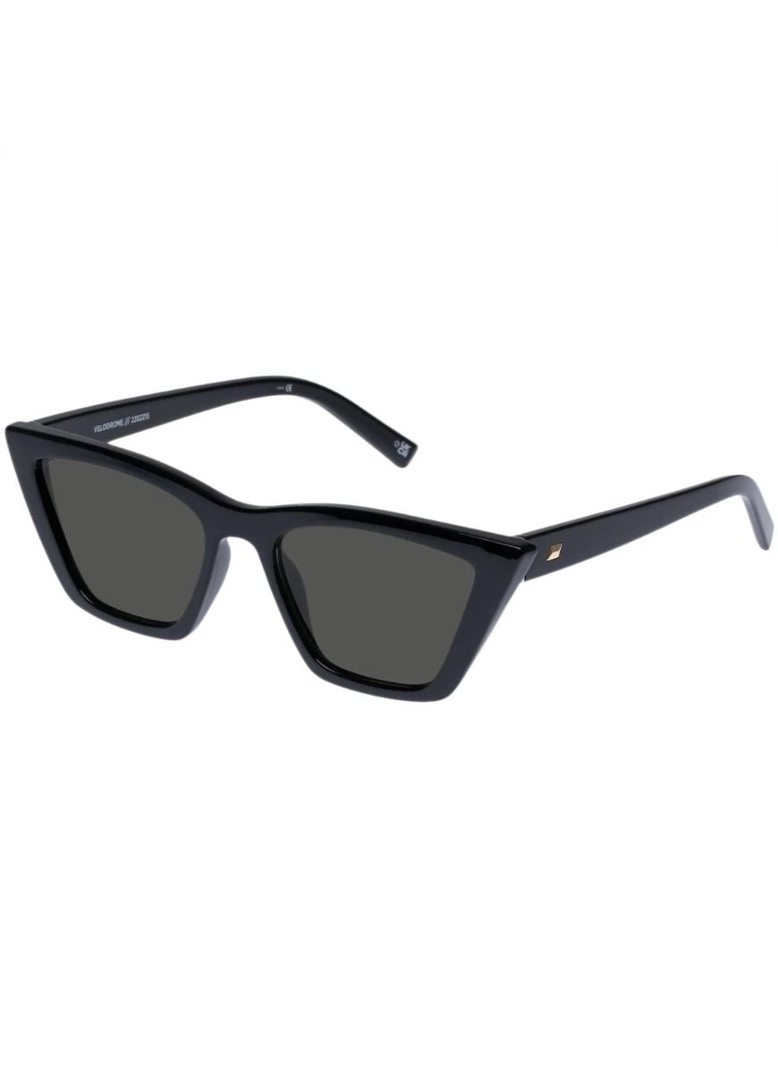 Le Specs Velodrome Women's Sunglasses in Black Side View